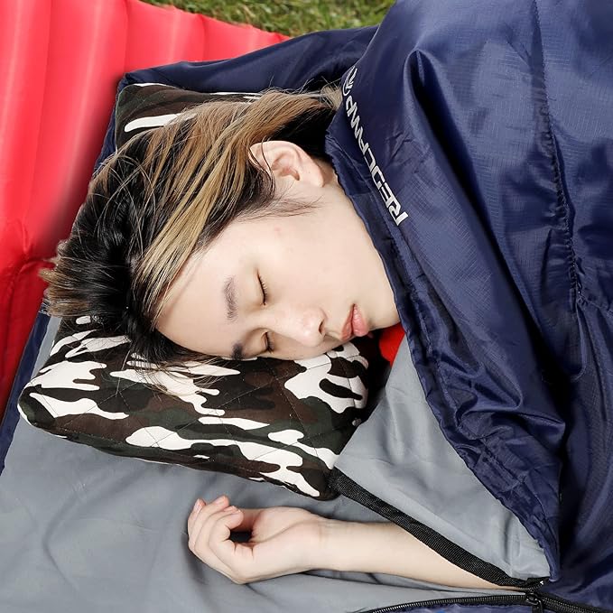 REDCAMP Ultra Lightweight Sleeping Bag for Backpacking, Comfort for Adults Warm Weather, with Compression Sack