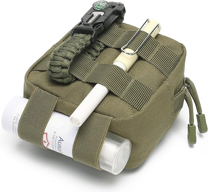 2 Pack Mini Tactical Molle Compact Ammo Pouch - General Purpose Admin Pouches Small Admin Molle Pouches EDC Tool Utility Multi-Purpose Waist Belt Pouch