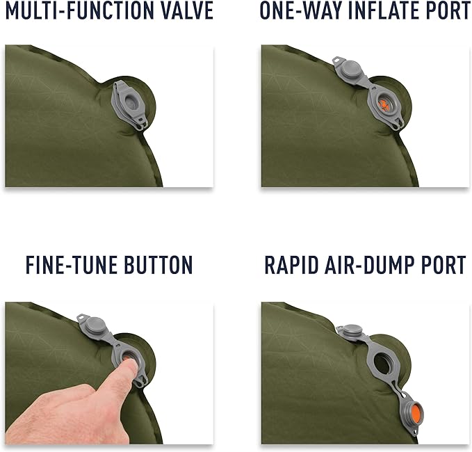 Sea to Summit Camp Plus Self-Inflating Foam Sleeping Mat for Camping, Rectangular - Regular (72 x 25 x 3 inches)