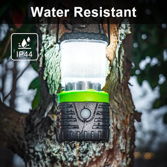 2Packs LED Camping Lantern Rechargeable 1000LM, 4500mAh Power Bank, IP44 Waterproof Lantern Flashlight for Hurricane Emergency, Hiking