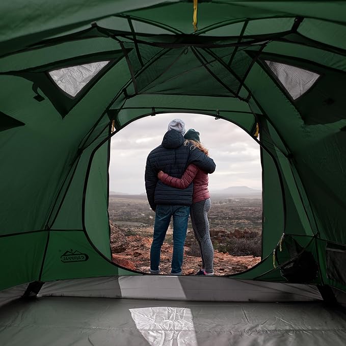 2-3 Person Tent - Waterproof Windproof 4 Season Tent for Backpacking, Hiking, Hunting, Motorcycling & Biking