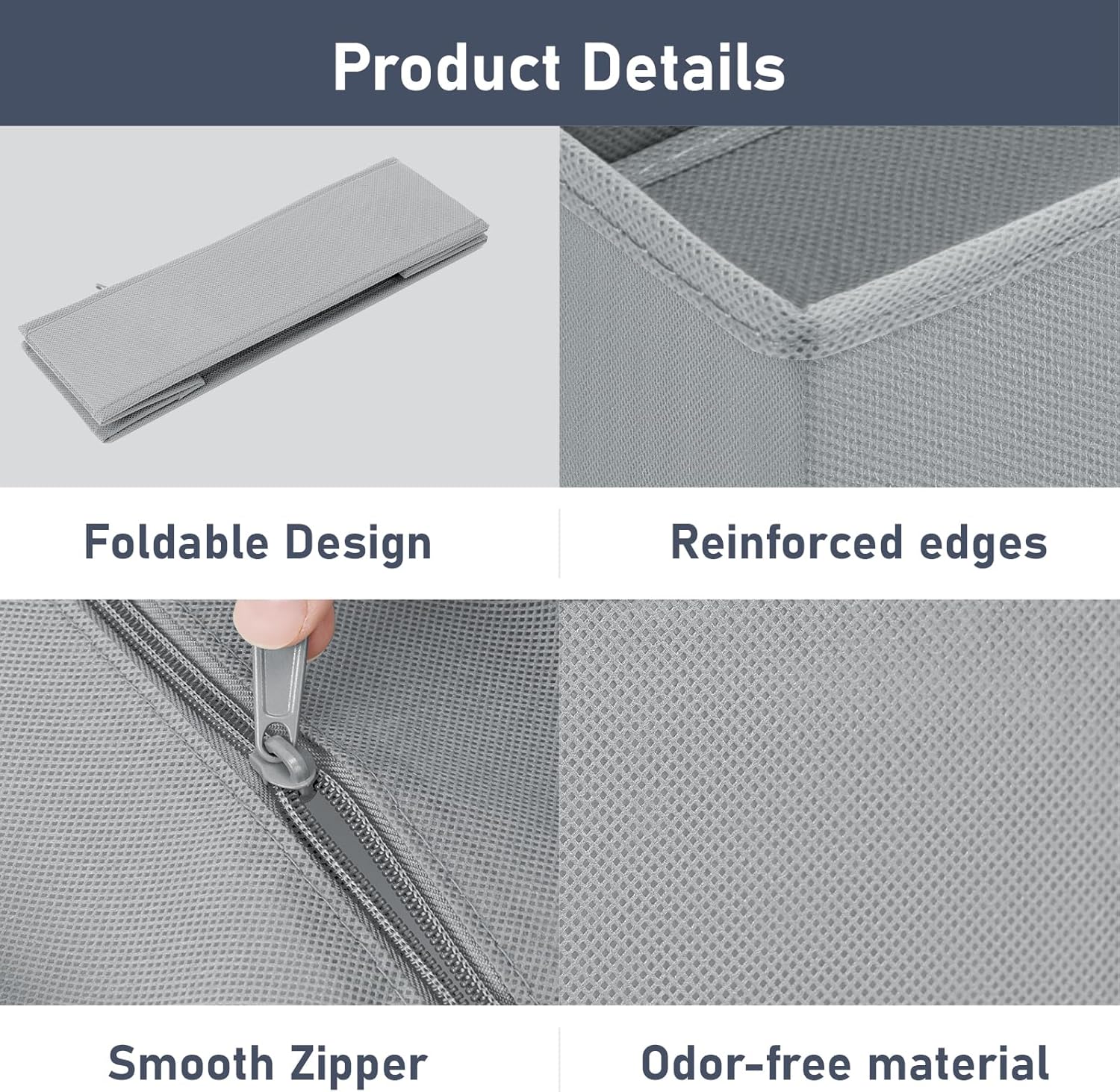 DIMJ Drawer Organizer Clothes Storage - 24 Pack Baby Dresser Organizer for Nursery, Small Fabric Closet Drawer Organizer Bins for Underwears Socks, Foldable Storage Dividers Organization for Bedroom