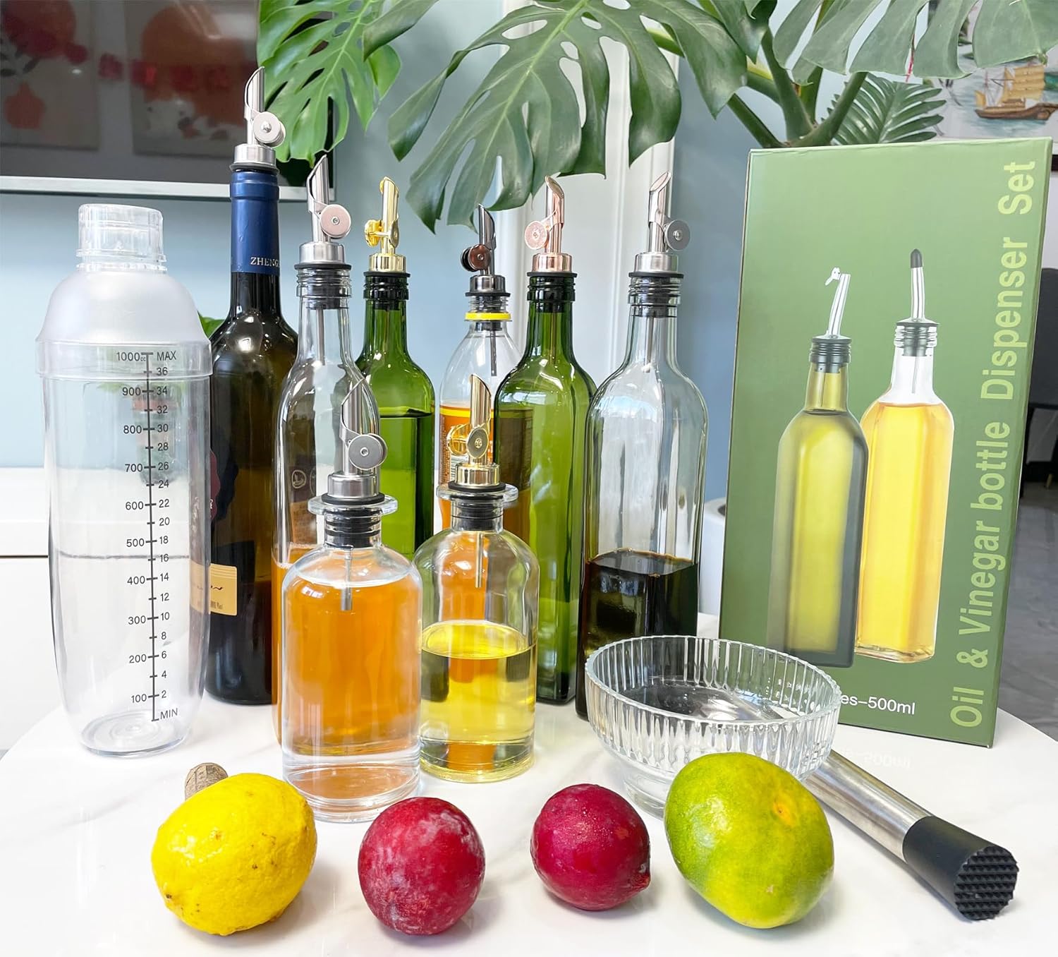 Pafuen Auto Liquor Pour Spout (4, Rose gold)