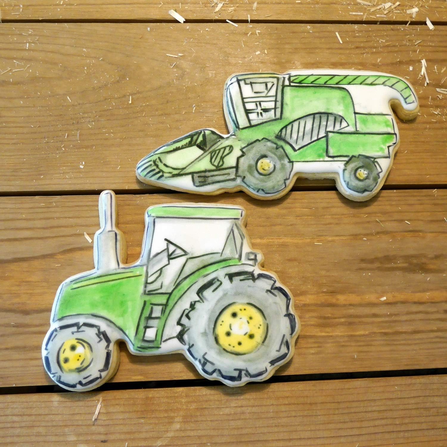 Farm Combine Harvester Cookie Cutter, Premium Food-Grade Stainless Steel, Dishwasher Safe