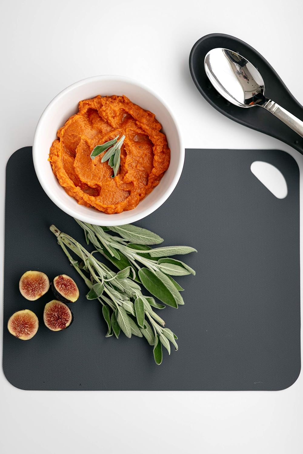 Dexas Heavy Duty Cutting Board Grippmat, Flexible Cutting Boards for Kitchen, Set of 4, Non Slip Plastic Board Cutting Mat 11.5 by 14 Inches Gray, Red, White and Green Set, Kitchen Gadgets