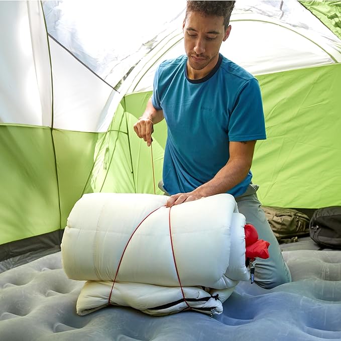 Coleman Flatlands Sleeping Bag, Made from 100% Recycled Material, Cool Weather Adult Sleep Sack