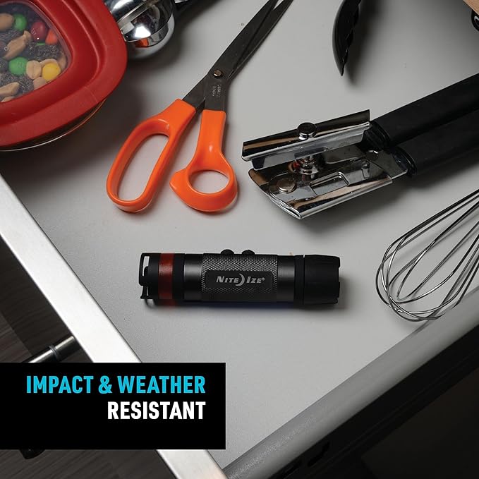Nite Ize Radiant 3-in-1 LED Mini Flashlight - Versatile Flashlight with 80 Lumen Light - Use as Safety Light, Flashlight, or Mini Lantern - Black