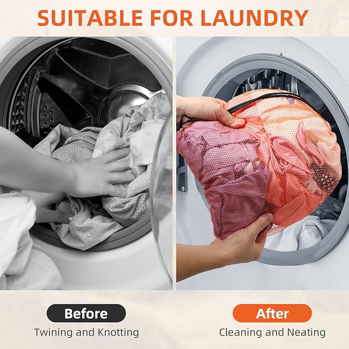 10/20/40/60/100PCS Durable Delicate Nylon Laundry Bag - Multicolor Mesh Drawstring Bags with Locking Closure - Small Gym, Travel, Beach, College, Yoga, Sport