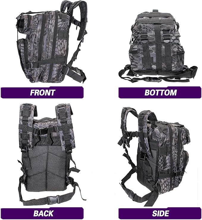 Lightweight Fishing Tackle Backpack Professional Water-Resistant All-in-One Rod Holder & Gear Storage