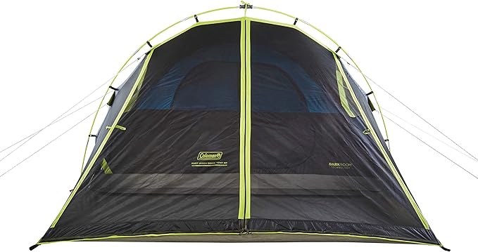 Coleman Carlsbad Dark Room Tent with Screened Porch 4/6 Person Tent Blocks 90% of Sunlight to Keep Inside Cool Weatherproof with Easy Setup Made of PFAS-Free Materials