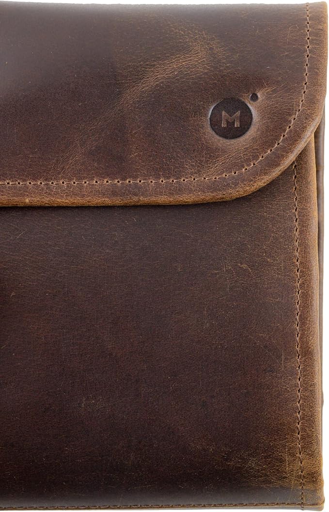 moonster Hanging Toiletry Bag for Men & Women, Leather Toiletry Bag for Men, Mens Toiletry Bags for Traveling, Hanging Travel Toiletry Bag, Mens Travel Bag Toiletry, Dopp Kit Shower Bags for Men