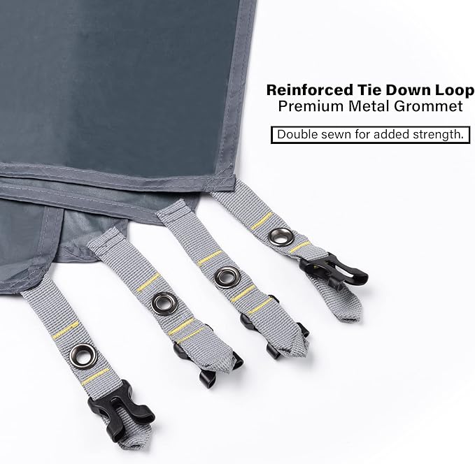 BISINNA Waterproof Camping Tarp Mutifunctional Tent Footprint, Groundsheet Picnic and Beach Mat with Carrying Storage Bag for Picnic, Hiking,Backpacking,Hammock