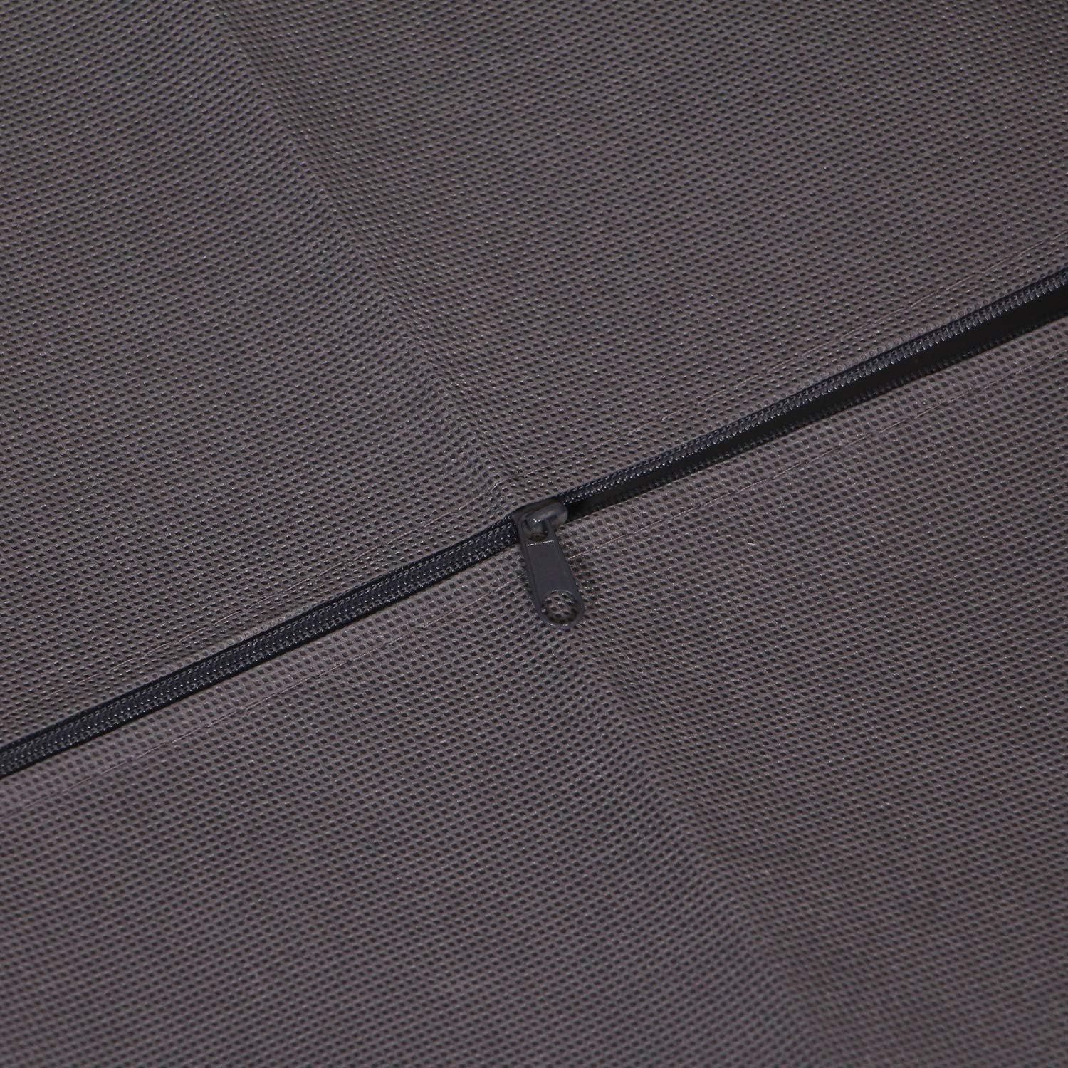 DIOMMELL 12 Pack Foldable Cloth Storage Box Closet Dresser Drawer Organizer Fabric Baskets Bins Containers Divider for Baby Clothes Underwear Bras Socks Lingerie Clothing,Dark Grey 444