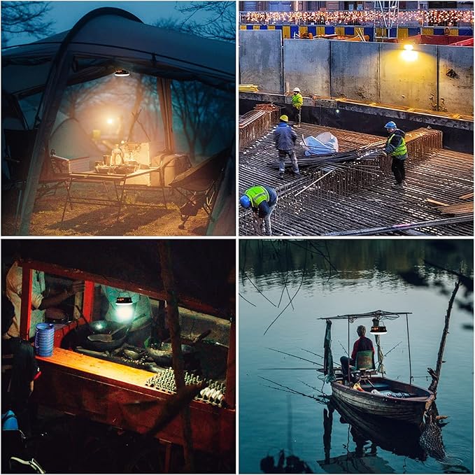 10000mAh 30W Rechargeable Camping Light with Remote 2500LM 2700/4000/6500K LED Camping Lantern Portable Camping Light IP65 Waterproof Tent Light Power Failure Emergency Survival Kits