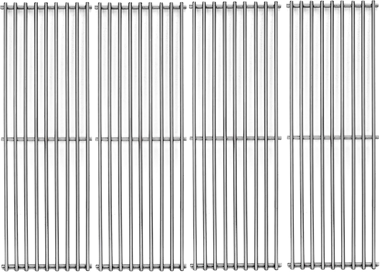 S6505A (4-Pack) 19 3/4" Stainless Steel Cooking Grid Grates Replacement for Chargriller 2121, 2123, 2222, 2828, 3001, 3030, 3725, 4000, 5050, 5252 Set of 4