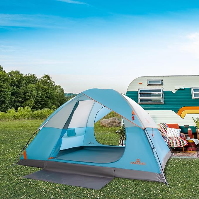 2-12 Person Tents for Camping Waterproof, Backpack Double Layer Tents, Perfect Picnics, Fishing and Backyard Camping