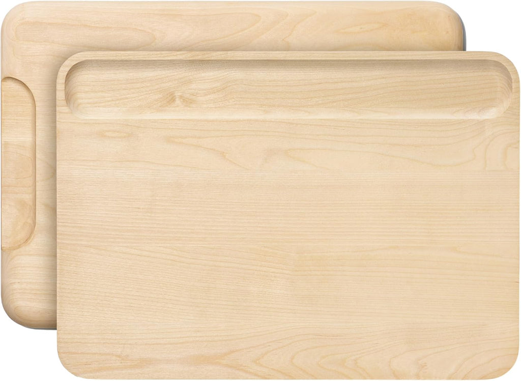 Caraway Cutting Board - Large (17 x 12”) - Double Sided Wood Cutting Board - Made From FSC-Certified Birch Wood - Food-Safe Mineral Oil & Wax Finish