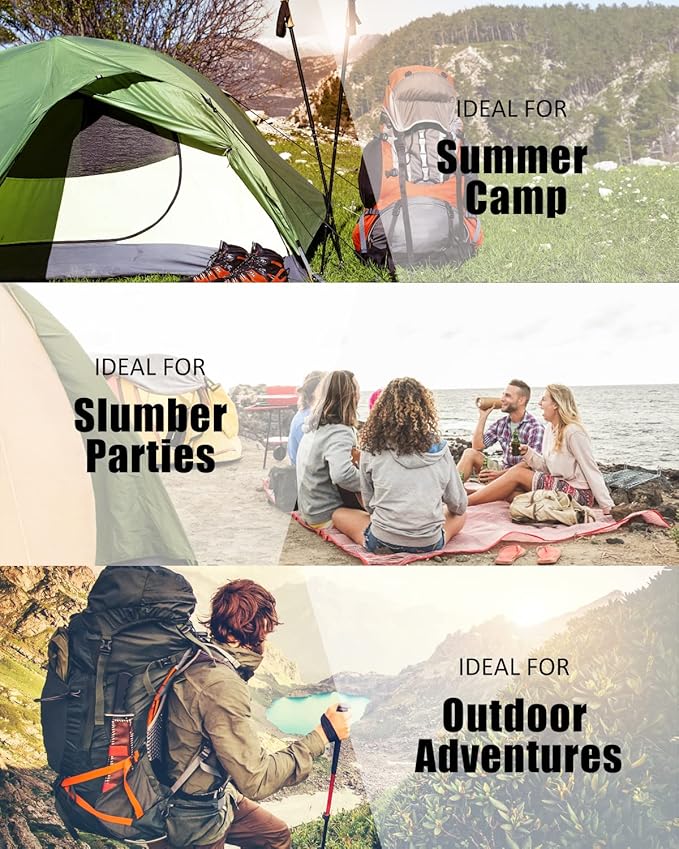 Sleeping Bags for Adults Backpacking Lightweight Waterproof- Cold Weather Sleeping Bag for Girls Boys Mens for Warm Camping Hiking Outdoor Travel Hunting with Compression Bags