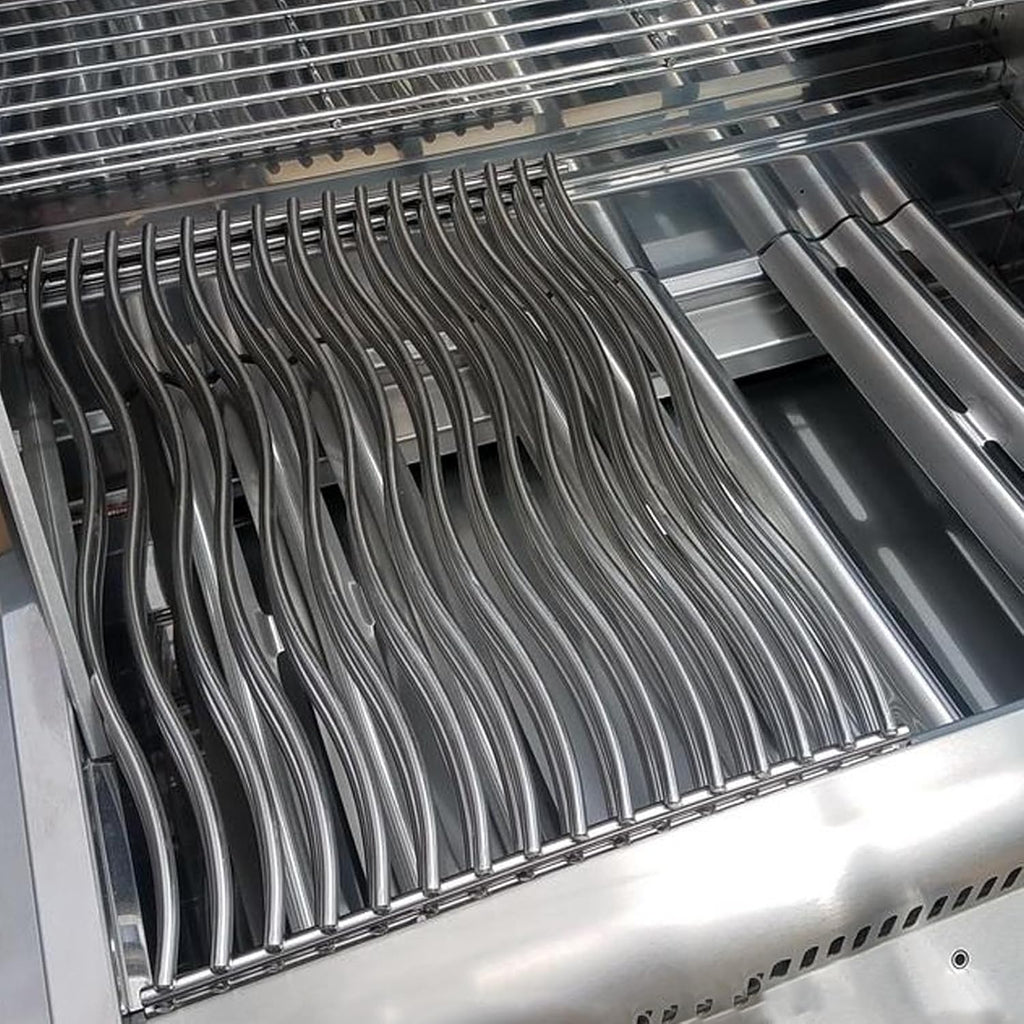 17-3/4" Stainless Steel 2Pack Waved Cooking Grids Grates Replacement Parts for Napoleon Rogue 425 Series 425xt 425 SIB Gas Grill S83013