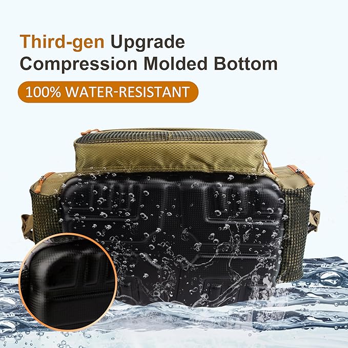 Fishing Tackle Box Bag - Fishing Bags for Saltwater or Freshwater (#Khaki) Fishing Tackle Bags - Padded Shoulder Strap - Tackle Bag for 3600 3700 Tackle Box