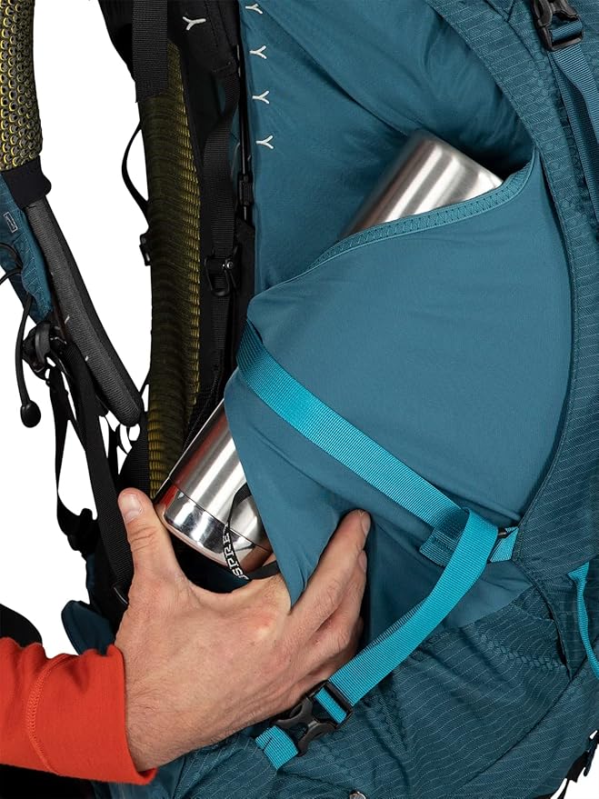 Osprey Atmos AG 65L Men's Backpacking Backpack, Venturi Blue, L/XL