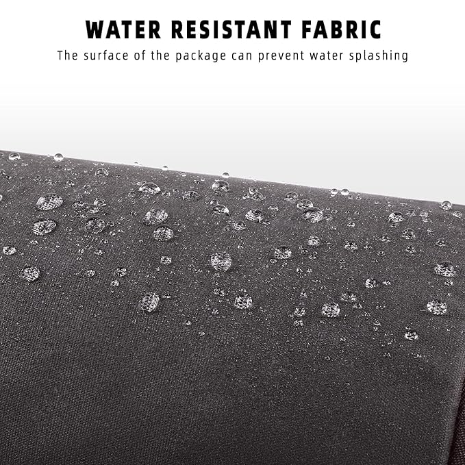 ZOMFELT Travel Toiletry Bag for Men, Travel Essentials Shaving Dopp Kit, Canvas Mens Toiletry Travel Bag, Water Resistant Cosmetic Bag for Toiletries Accessories, Dark Grey