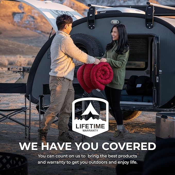 Teton Everyday Response Sleeping Bag for Adults and Kids, 3-Season Sleeping Bags, Stay Warm in Camping Weather, Stuff Sack Included