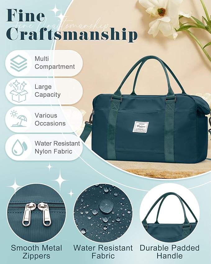 Gym Bag Womens,Travel Duffel Carry on Bag Sport Tote Bag Weekend Overnight Bag