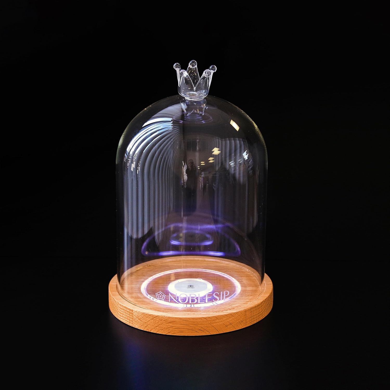 Cocktail Smoker Kit with Glass Dome, Wood Chips for Smoking Drinks and Food 𝗣𝗥𝗘𝗠𝗜𝗨𝗠 "Smoky Crown". Add smoky flavors to Whiskey, Bourbon, Old Fashioned, Cheese, Charcuterie, Deserts