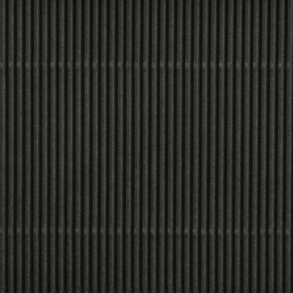 LA JOLIE MUSE Fluted Cardboard Storage Baskets with Leather-Like Lids, Paper Boxes Decorative Tray, Modern Basket Organizer Bins for Jewelry Shelve Bathroom Bedroom Organizing,Black, Set of 3