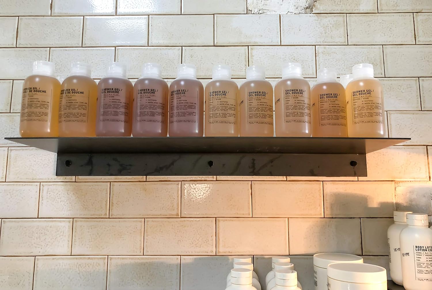 DIY CARTEL Made in USA Linear Floating Shelf - Forged Raw Steel - Industrial Heavy Duty Metal Wall Mounted Modern Rustic Farmhouse Designed Shelf Ledge (24-inch X 8-inch)