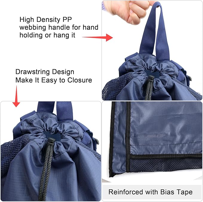 BeeGreen Drawstring Backpack for Men Women Athletic Gym Sports Workout Beach Swim …