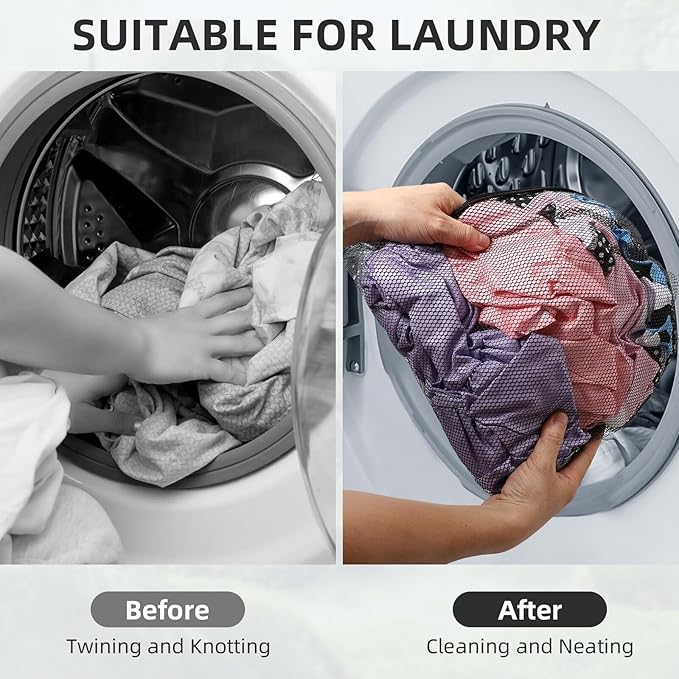 10/20/40/60/100PCS Durable Delicate Nylon Laundry Bag - Multicolor Mesh Drawstring Bag For College, Gym, Yoga, Sport