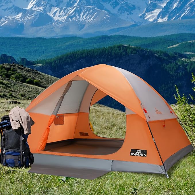 2-12 Person Tents for Camping Waterproof, Backpack Double Layer Tents, Perfect Picnics, Fishing and Backyard Camping