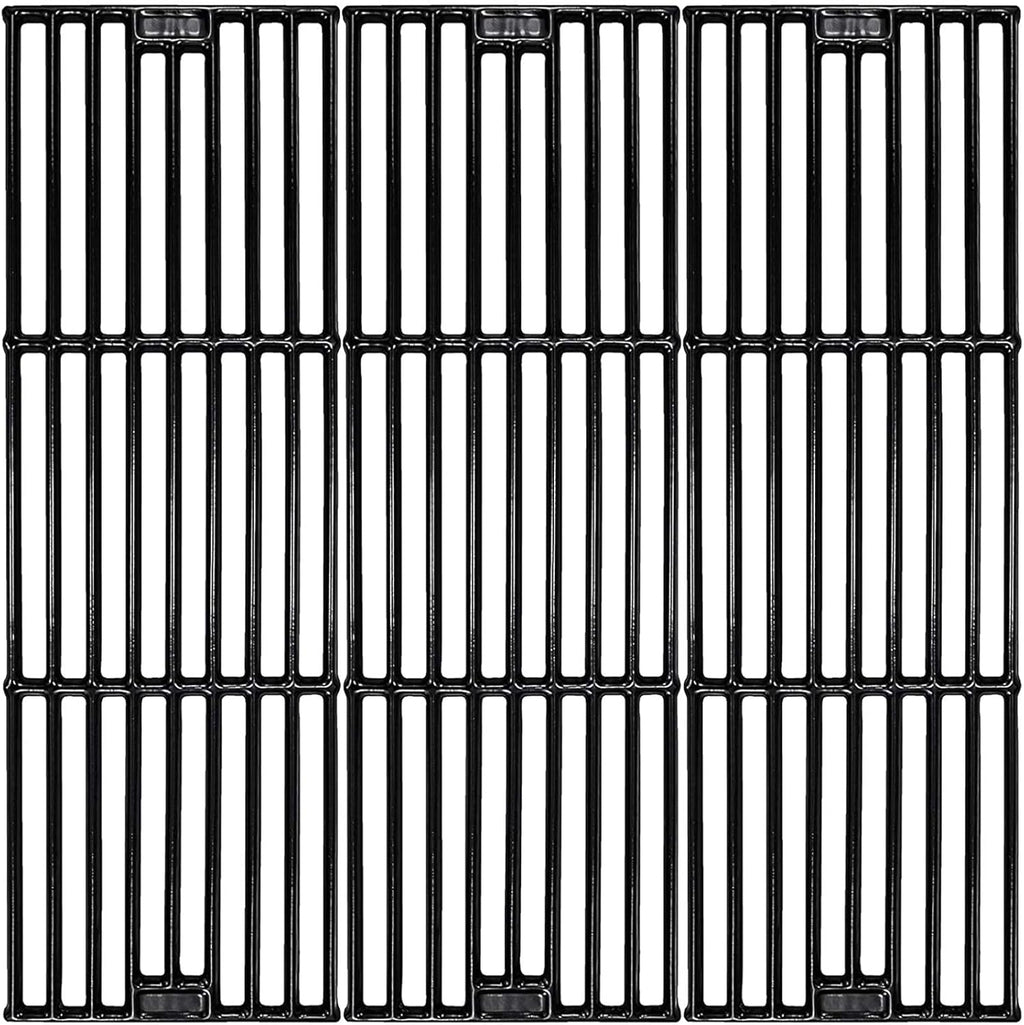 Uniflasy Porcelain Cast Iron Grill Cooking Grates for Chargriller 5050, 3001, 3008, 3030, 3725, 4000, 2121, King Griller 3008, 5252, 19 3/4 Inch Coated Cast Iron Grill Grid Grates Replacement