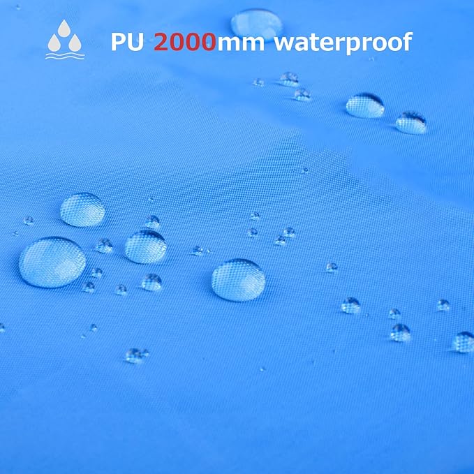 Azarxis Hammock Camping Tarp Rain Fly, Waterproof Tent Footprint Shelter Canopy Sunshade Cloth Picnic Mat for Outdoor Awning Hiking Beach Backpacking - Included Guy Lines & Stakes