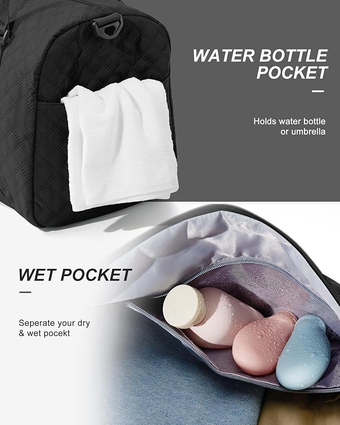 Gym Bag Womens,Travel Duffel Carry on Bag Sport Tote Bag Weekend Overnight Bag