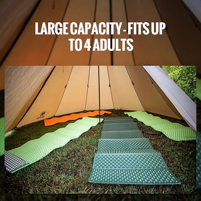 OneTigris Northgaze 2~4 Person Lightweight Hot Tent with Stove Jack,5.3lb, 4 Season Waterproof Lightweight Wind-Resistant for Camping Backpacking Hiking Hunting Fishing