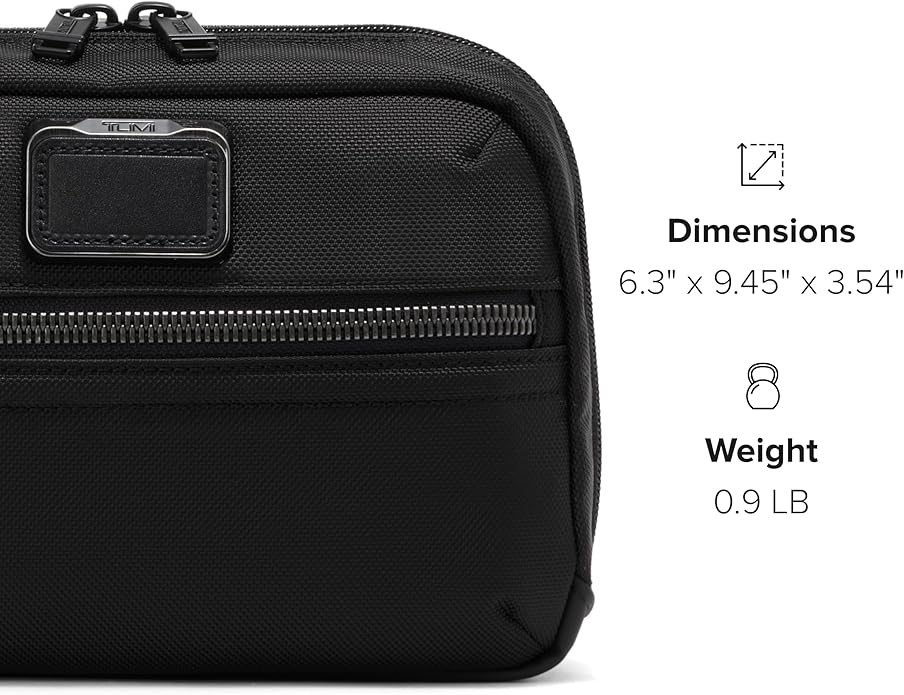 TUMI - Alpha Bravo Response Travel Kit - Hanging Toiletry Kit - Travel Bag - TUMI Tracer - 6.3" X 9.5" X 3.5"