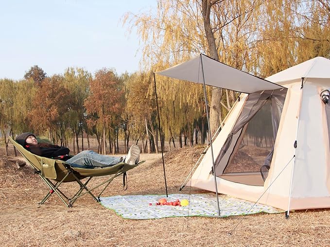 2 Person Windproof Oxford Tent Easy Setup Backpacking Tent for Camping, Hiking, Traveling