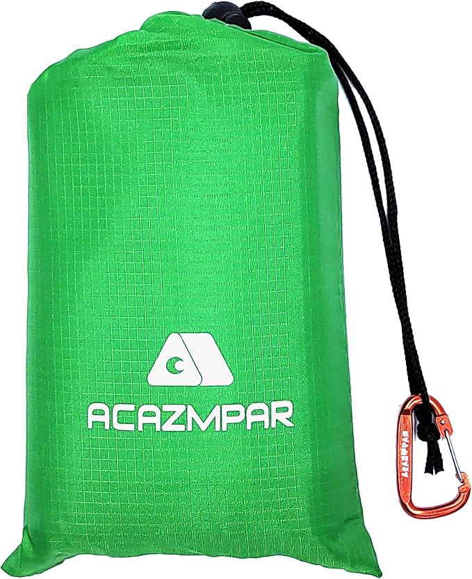 Waterproof Camping Tent Tarp, Ultralight Tent Footprint, Ground Tent Floor Saver for Camping Hiking (Green-79 x55)