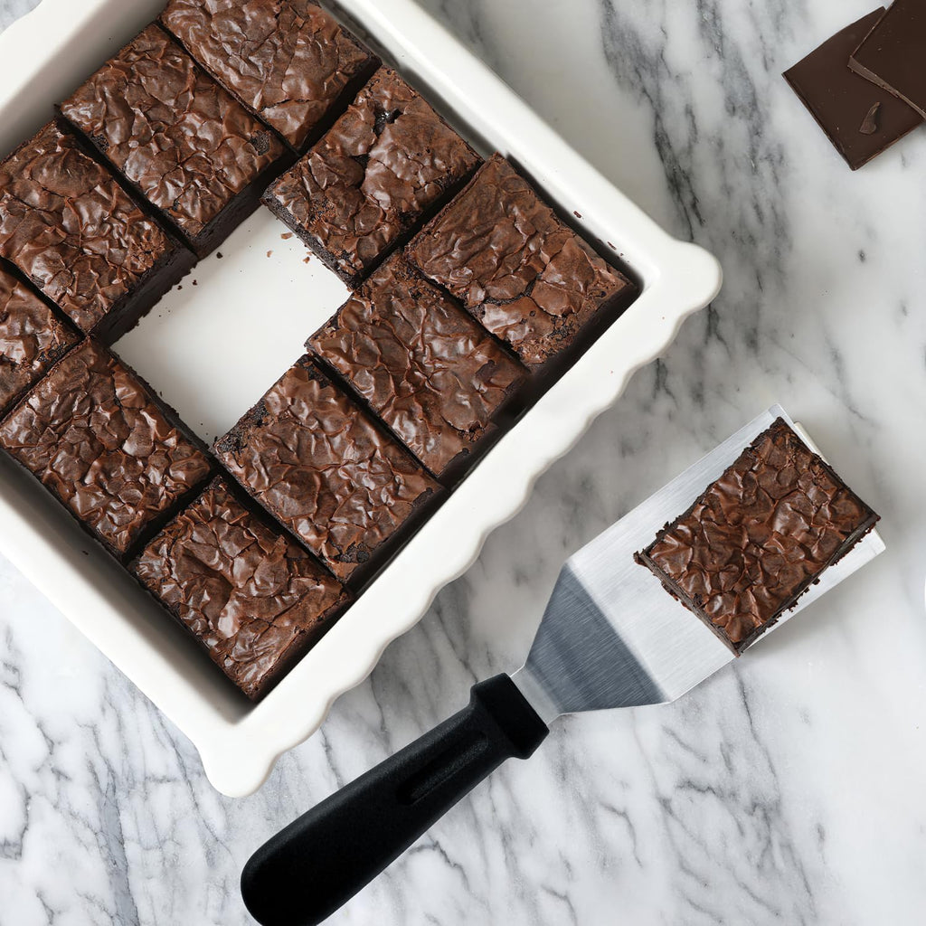 Metal Spatulas 1 PC, Stainless Steel Spatula with Heat Resistant Handle, 9.8 Inch Stainless Steel Spatula Ideal for Desserts, Pancakes, Eggs, Griddle Scraper or BBQ