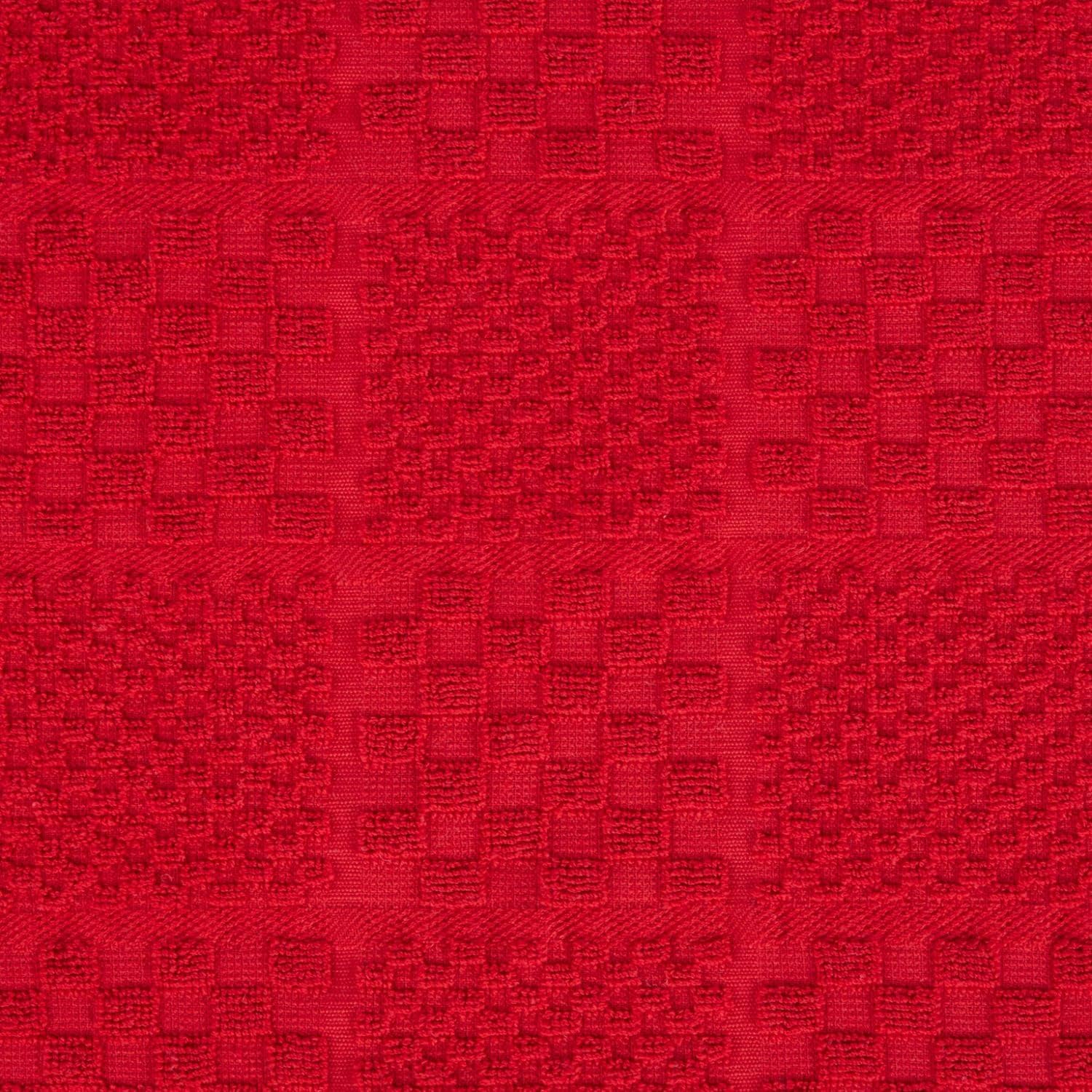 KitchenAid Quilted Cotton Terry Cloth Oven Mitt, Pot Holder Heat Resistant, 16"x26", 7"x13" & 7"x10", Passion Red