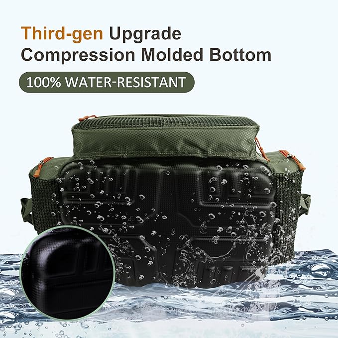 Fishing Tackle Box Bag - Fishing Bags for Saltwater or Freshwater (#Green) Fishing Tackle Bags - Padded Shoulder Strap - Tackle Bag for 3600 3700 Tackle Box