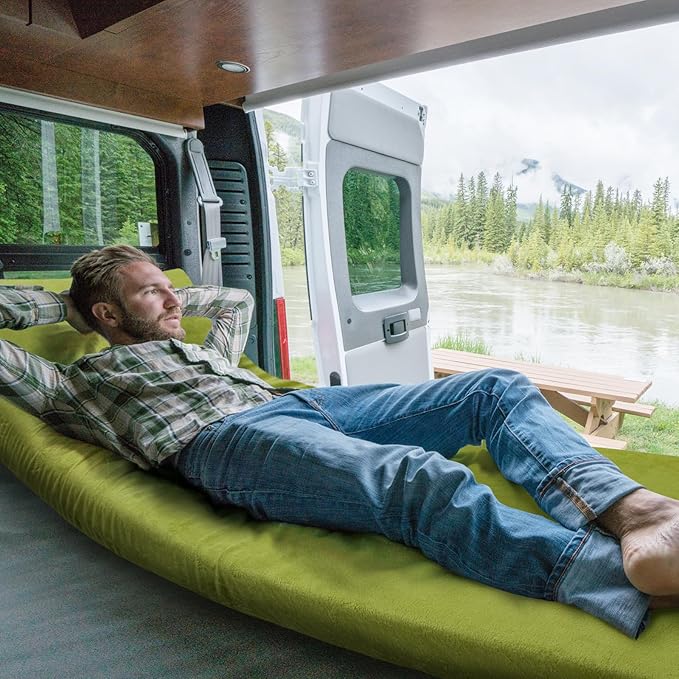 3 Inch Thick Memory Foam Sleeping Pad Camping Mattress,Portable Roll up Mattress-Car/Tent/Cot/Floor,Comfortable Sleeping Mats for Guests Kids Adult Sleepover