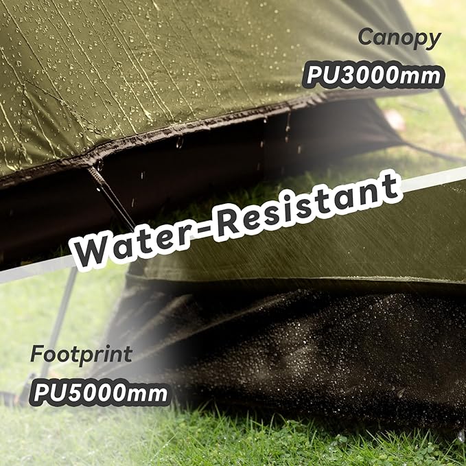 Forceatt Camping Tent 2/3/4 Person, Professional Waterproof & Windproof Lightweight Backpacking Tent Suitable for Outdoor,Hiking,Camping, Mountaineering and Travel