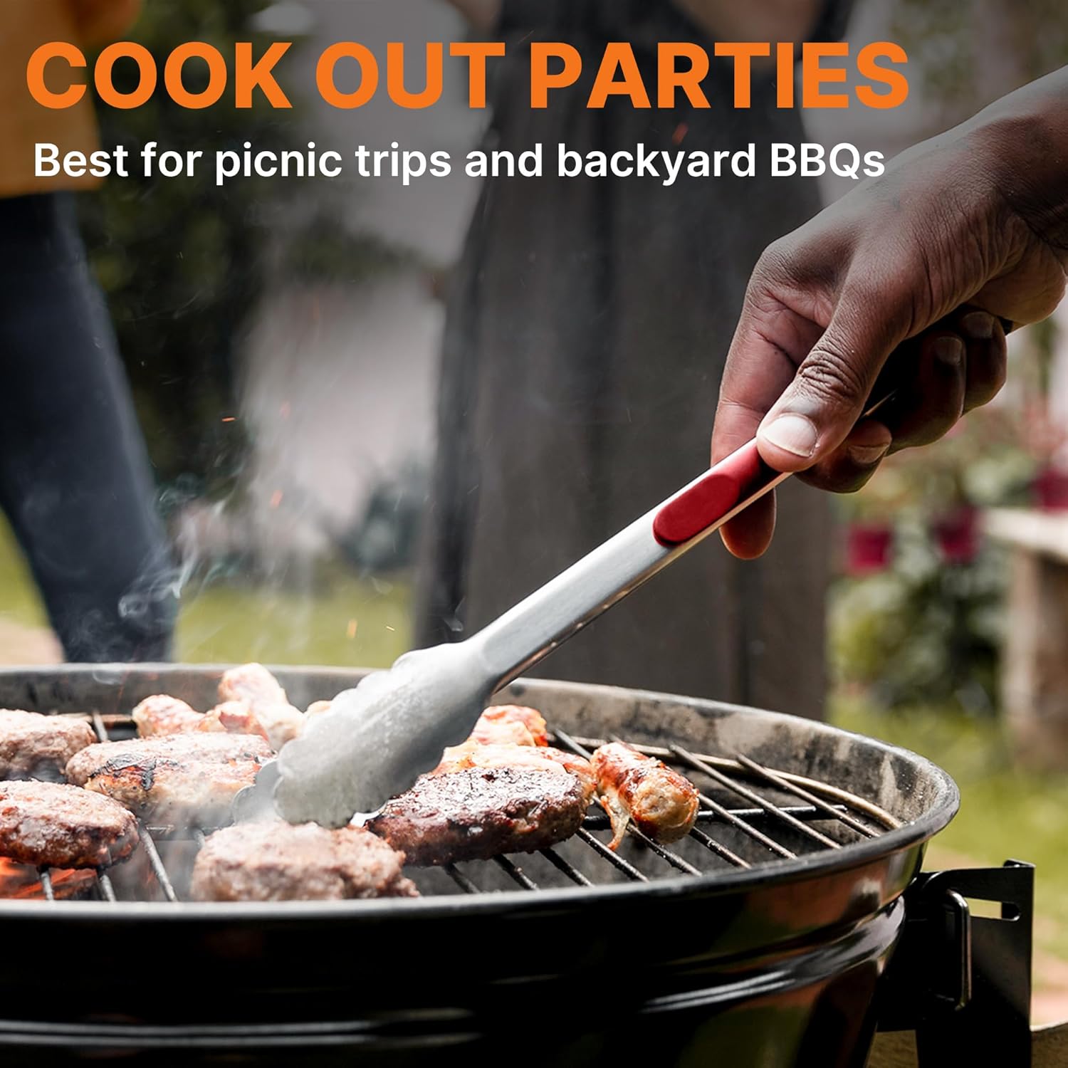 Camping Cooking Utensils Set Grilling Cookware Camp Kitchen Rotating Marshmallow Roasting Sticks BBQ Forks, Portable RV Camping Essentials Camper Must Haves for Cookouts Open Fire Pit