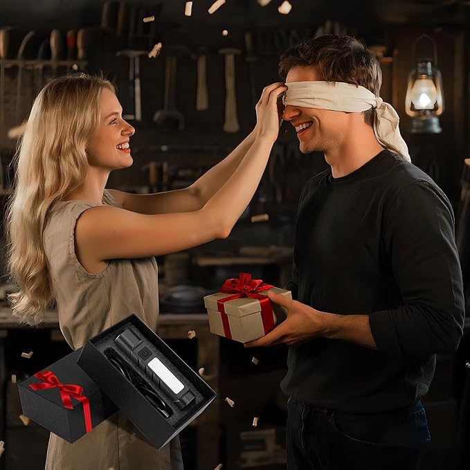 Rechargeable EDC Flashlight with Red Beam and White LED Combo, 900 Lumens Portable Pocket Lights, USB-C Charging, IPX4, Triple Sources for Outdoors Emergency Working (Black)