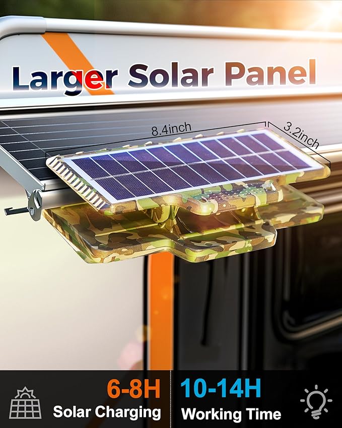 1500Lumens High Bright Solar Camping Lights, 208LEDs Solar Powered & USB Rechargeable Tent Lights,IP68 Waterproof Portable Outdoor Camping Light Solar Powered for Emergency Power Outage