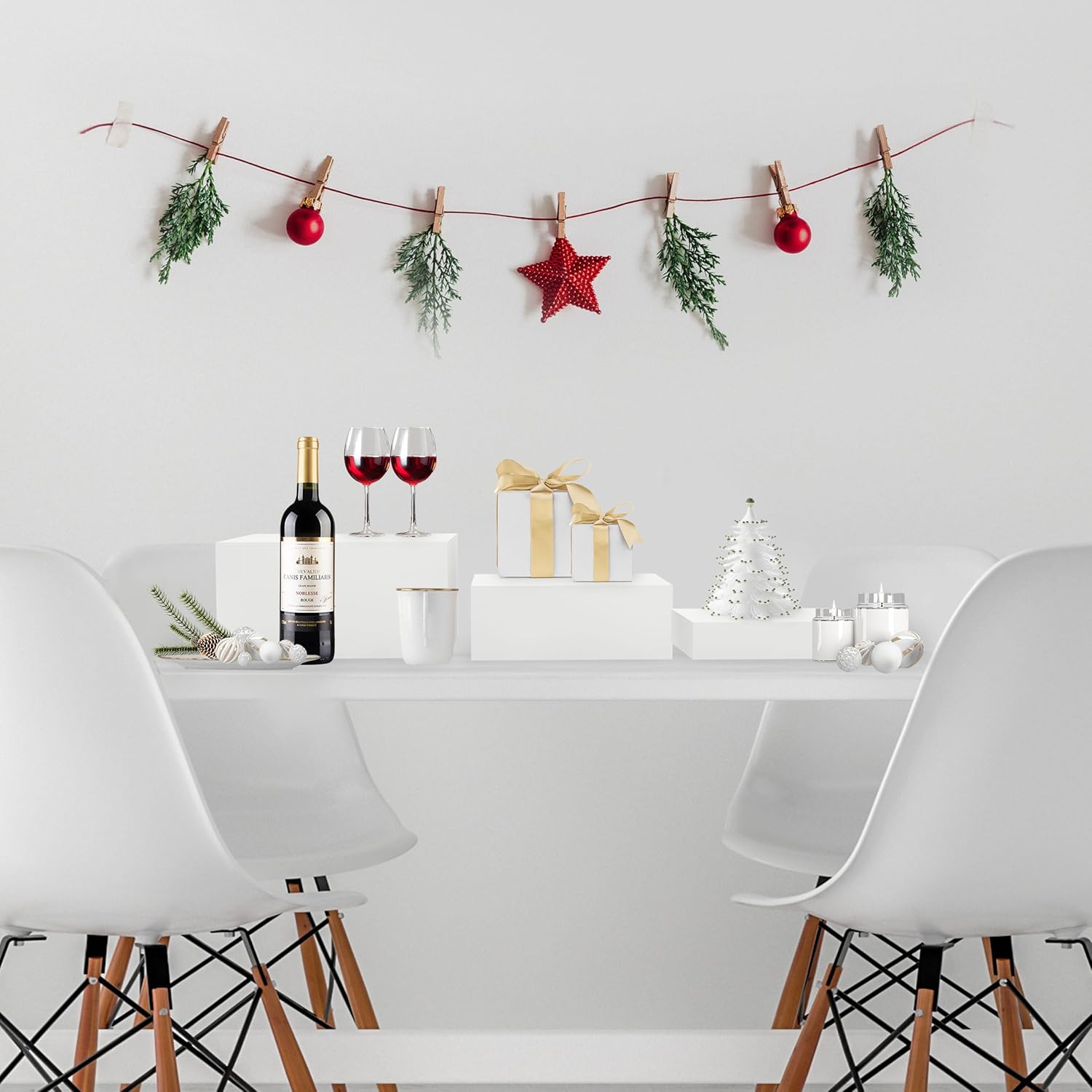 3 Pack White Buffet Food Risers, Step 12” 11”10” Size Acrylic Cube Box Display for Dessert Table Display Set Food Drink Collectibles Jewelry Figures, Display Stands for Retail Vendor Events,5 Side, Rectangle